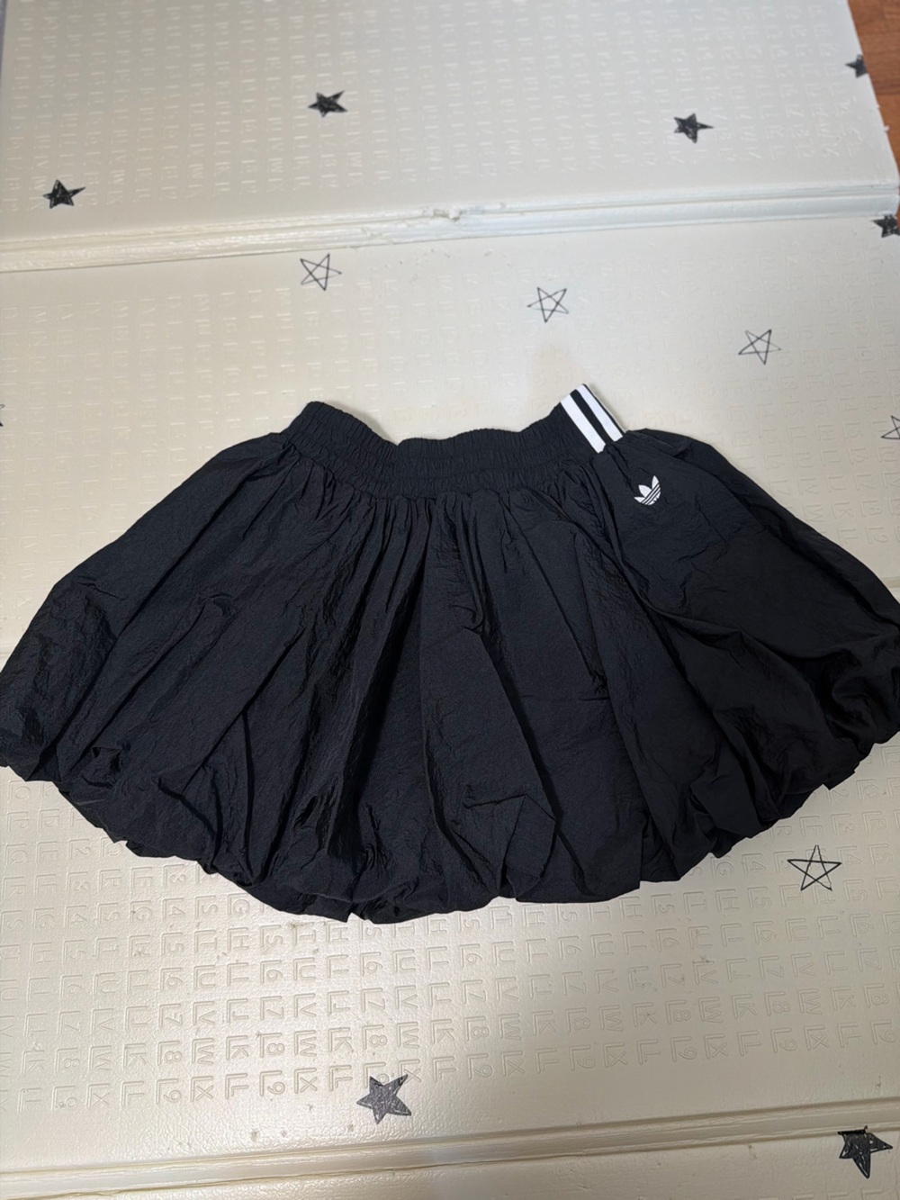 adidas Black Bubble Skater Skirt with Elastic Waistband